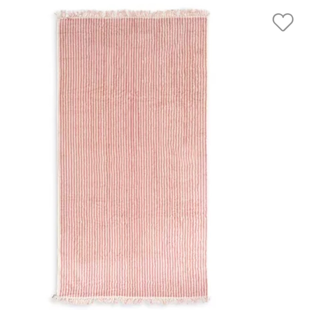 Business & Pleasure Beach Towel Lauren’s Pink Stripe
